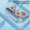 Стеклянный чехол для телефона с цветочным узором, подходящий для Samsung Galaxy S26 S25 S24 S23 S22 S20 FE Ultra Plus, противоударная задняя крышка