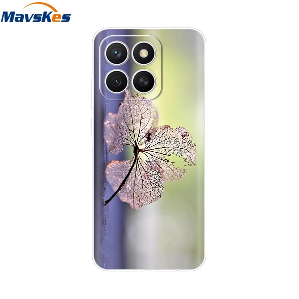 Чехол для Honor X8c HonorX8C 2025 Новая Мода Мультяшная Задняя Крышка Мягкий ТПУ Прозрачные Чехлы для Телефона Для Honor X8c Fundas Сумки Защитные