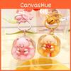 Fun And Adorable Cream Bear Sofa Keyring Colorful Acrylic Keychain For Gifts