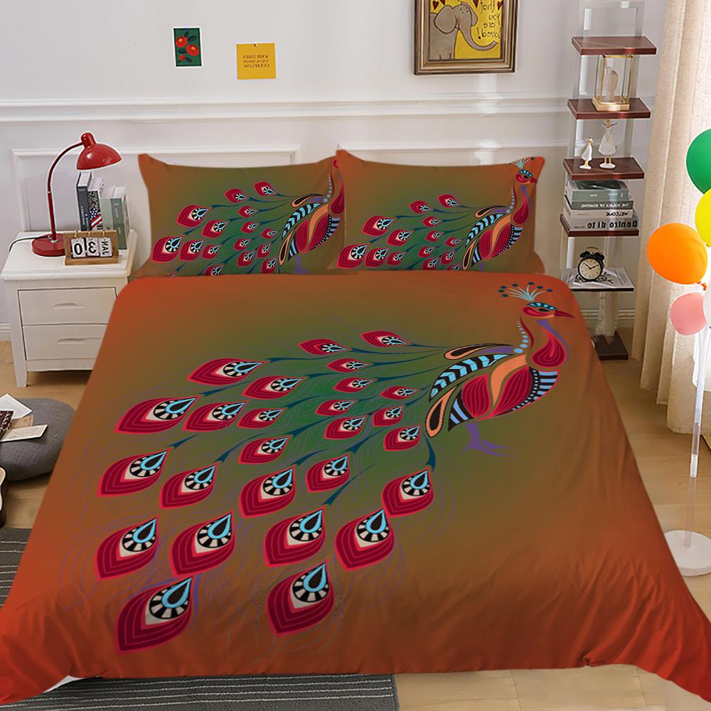 Новая мода 3D принт павлина пододеяльник ручка павлина Постельное белье пододеяльник красивый домашний покрывала один размер постельная одежда