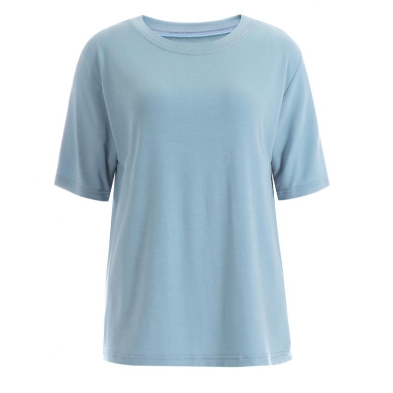 Shop Women Basic Plain T shirT Pink Brown Dai Wsh 1416