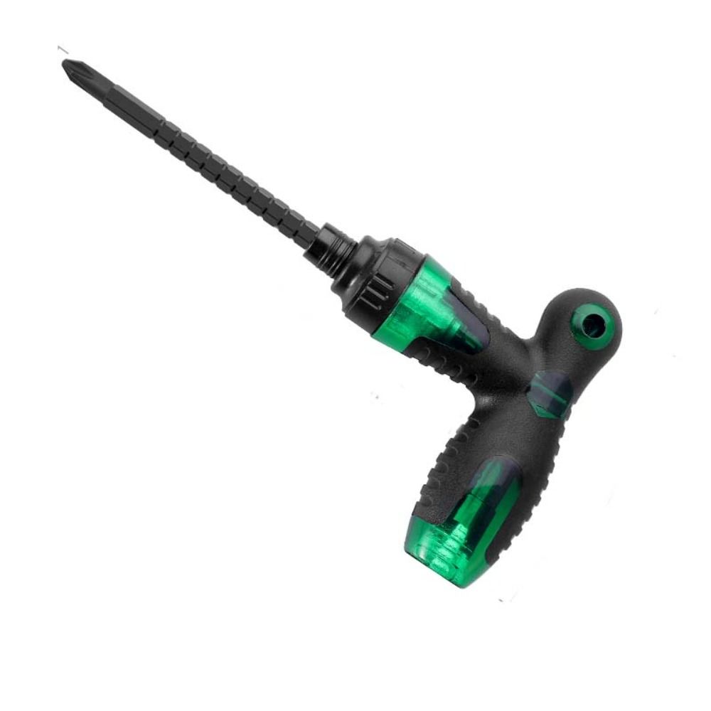 Ручные инструменты Набор отверток с трещоткой Двусторонняя отвертка Трещотка Гаечный ключ Биты Набор отверток