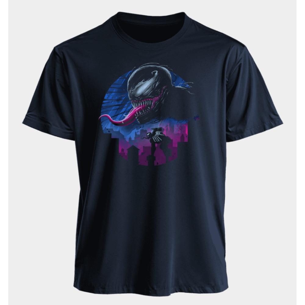 Men's and Women's T-shirts Venom Summer American Spring and Autumn Classic Casual Sports Punk Oversized Short-sleeved