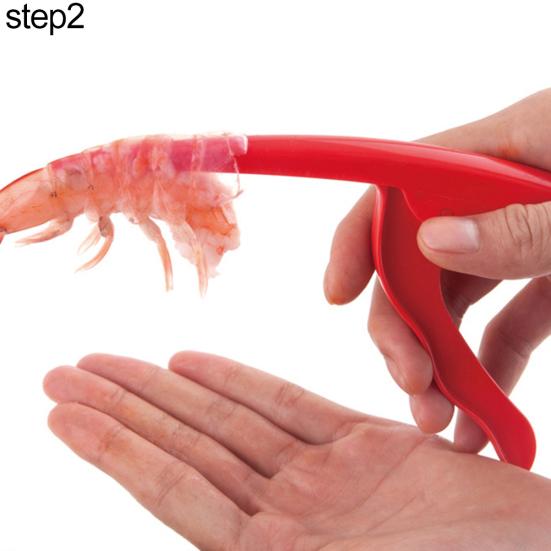 Креативная кухонная овощечистка для креветок, приспособление для очистки креветок, устройство для удаления кожуры, портативный инструмент