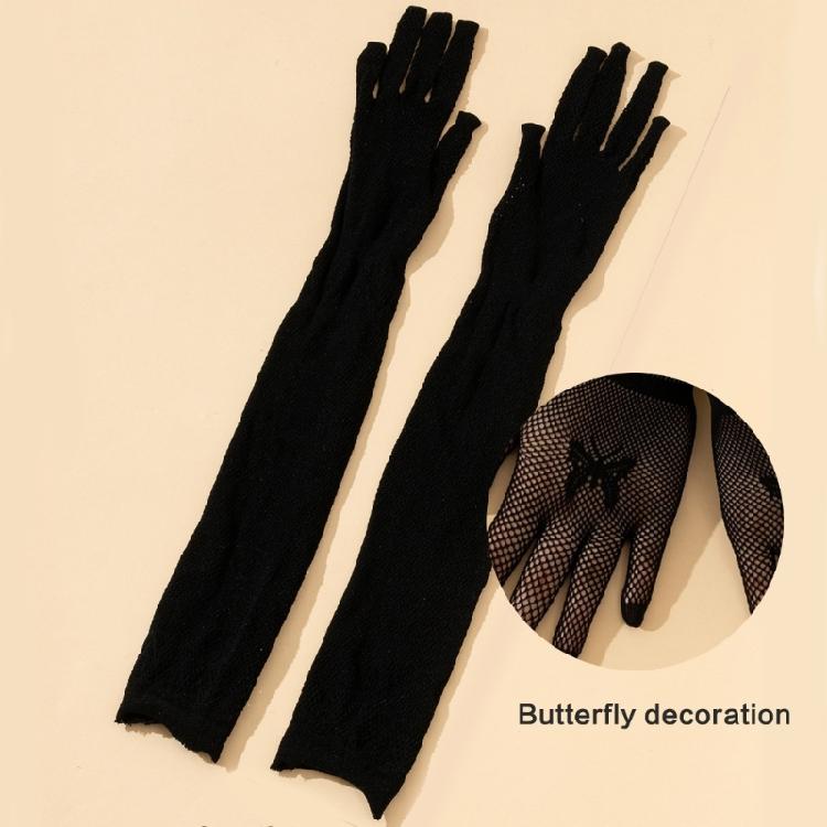 Вечерние платья перчатки для женщин леди перчатки-сетка с полными пальцами перчатки для выпускного бала