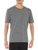 Short Sleeve Cut and Sew M Merino 200 Oasis SS Crewe Gridstone Heather M [Ice Breaker] T-Shirt Men's