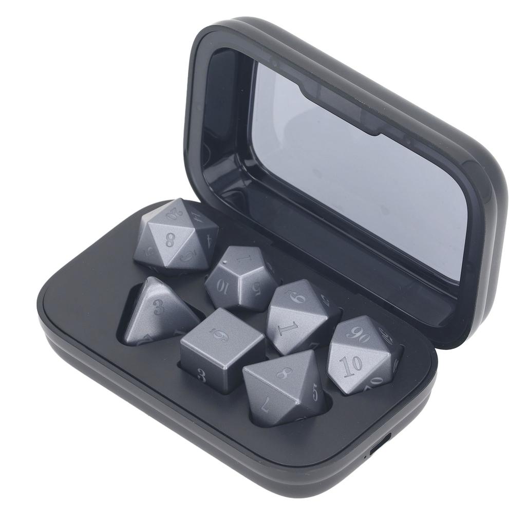 Набор из 7 светодиодных игральных костей красного, синего, желтого и зеленого цвета, светящиеся электронные светящиеся игральные кости для вечеринки в баре KTV