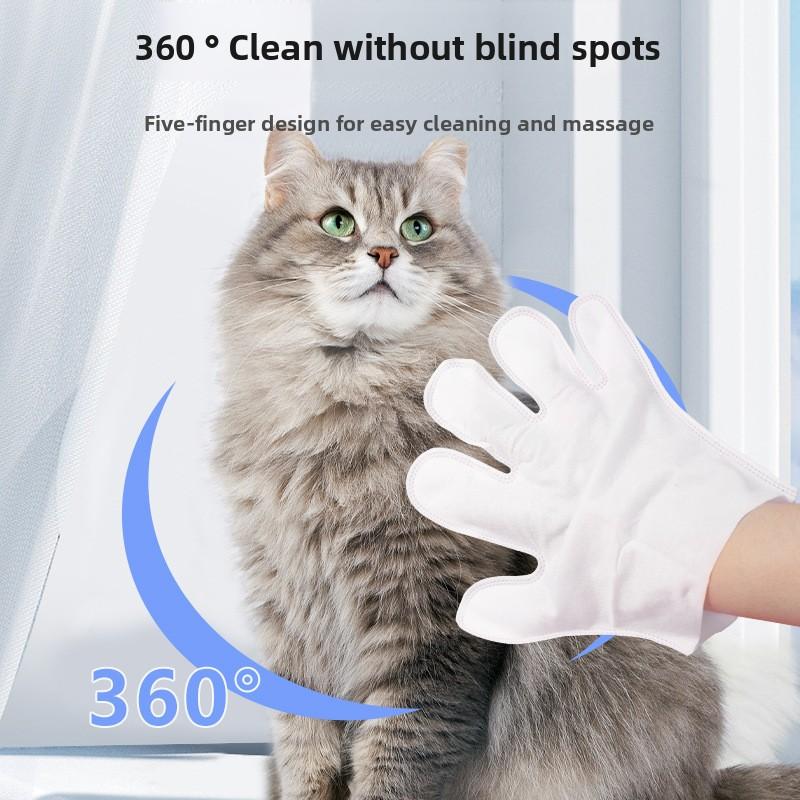 Перчатки для чистки питомцев Borammy: Не требующий смывания, дезодорирующий и массажный для собак и кошек