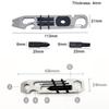 Mini Multifunctional Pry Bar Keychain Shape Outdoor Multifunctional Screwdriver  Traveling
