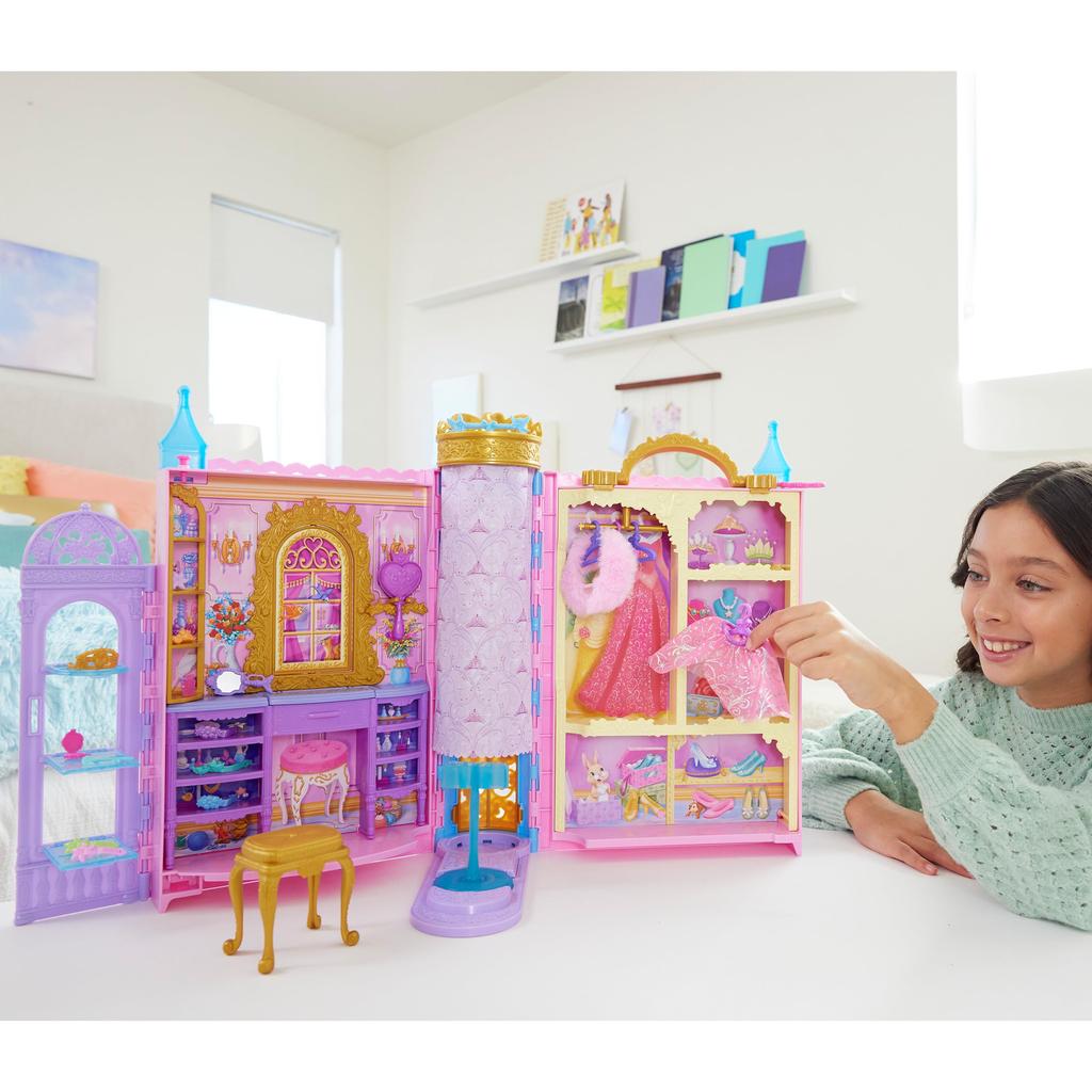 Принцесса Tokimeki Closet Rapunzel Dress Up Play Аксессуары включены Продается в возрасте от 3 лет и старше Розовый HXC20 Disney/Disney Doll/House Play/Rotend (кукла