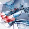 Высококачественные роскошные шелковые шарфы, повязка на голову, шарфы, шейный шарф для женщин, шелковый шарф с цепочкой, женская декоративная шаль