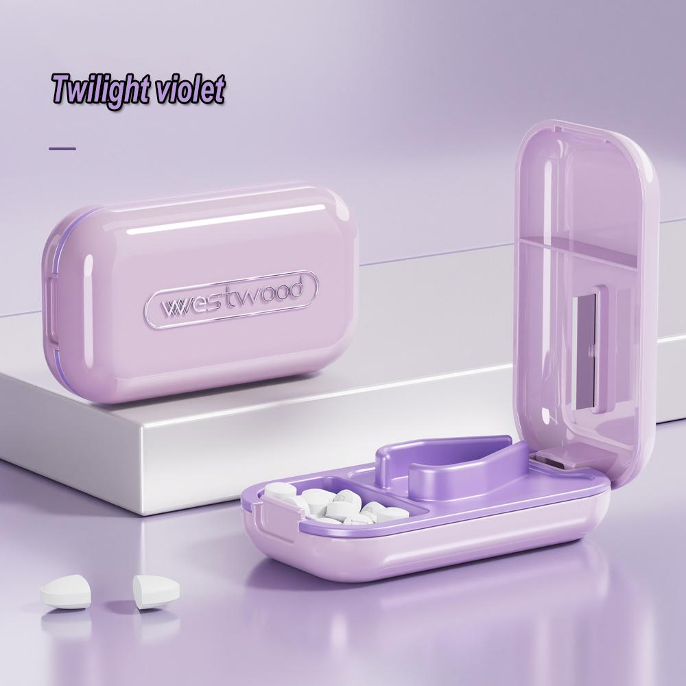 Кейс для таблеток для здоровья Четверть таблетки Резак Коробка для хранения Портативный Таблетки Лекарство Пыленепроницаемый Разделитель для маленьких таблеток и больших