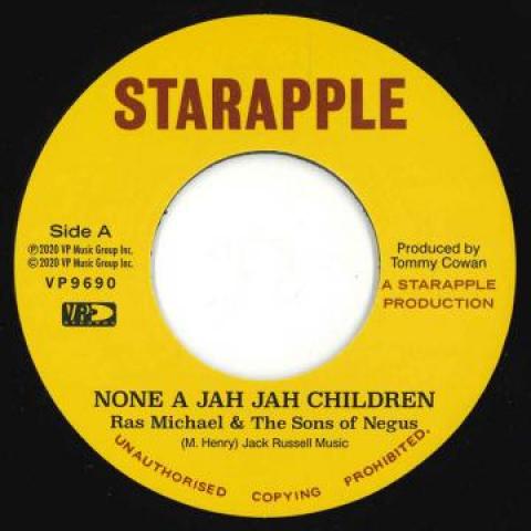 7inch Record RAS MICHAEL & THE SONS OF NEGUS - None A Jah Jah Children / Jah Glory VP9690 Starapple/VP US 1975 US Reggae, Ska & Dub