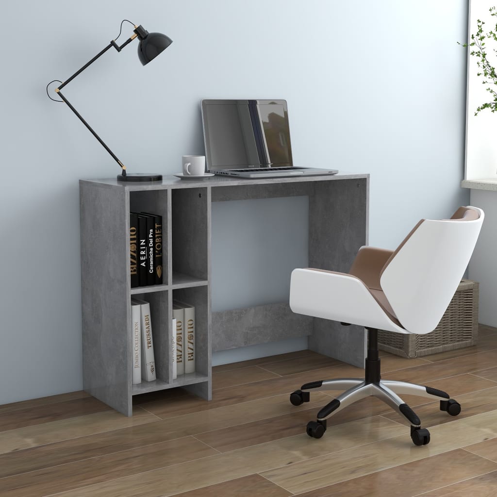 Vidaxl Biurko Pod Laptopa, Szarość Betonu, 102,5 X 35 X 75 Cm