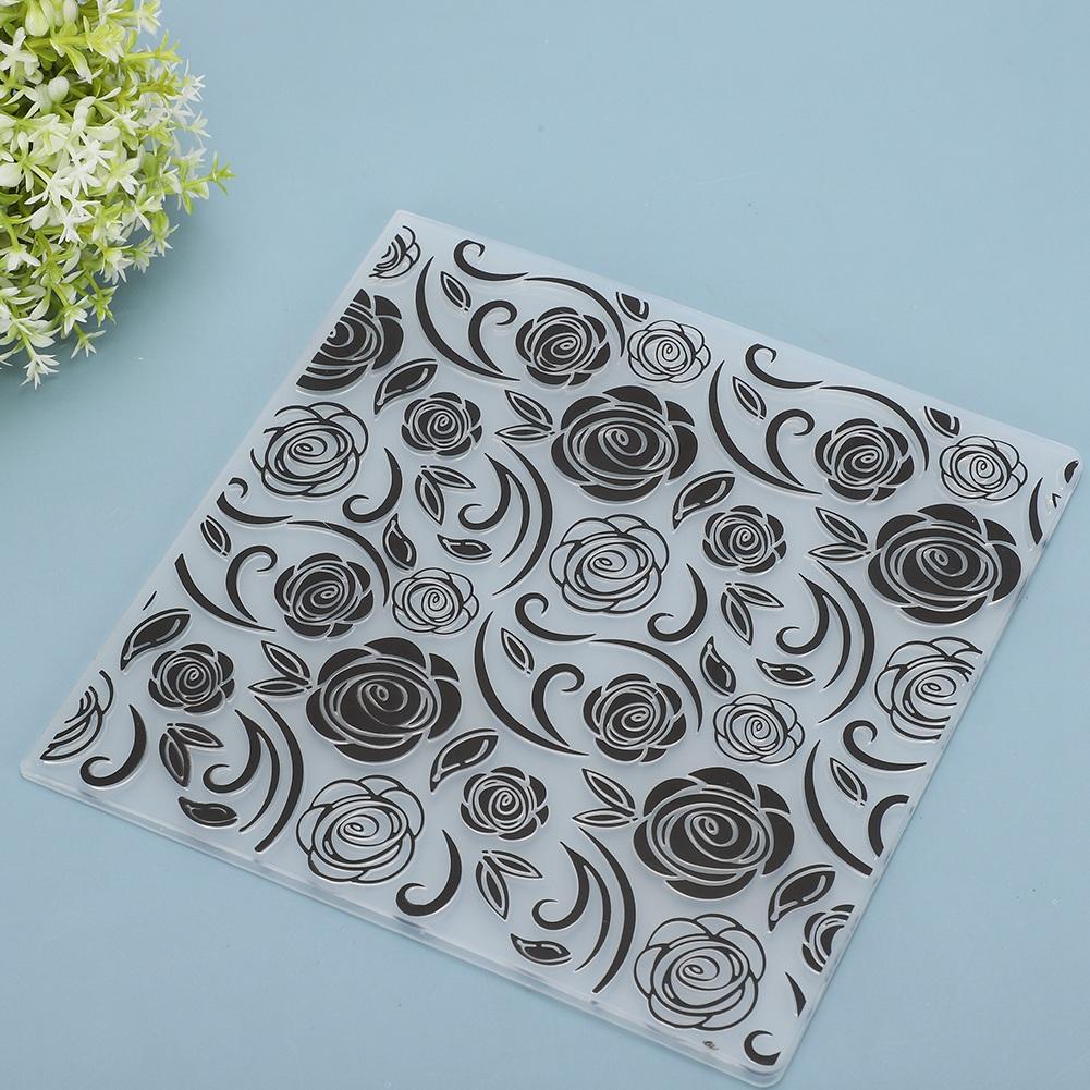 2Pcs EM200 Embossing Folder  Pattern  Plastic Embossed Template Paper Crafts