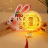 Luminous Rabbit Lantern Hanging Handheld Luminous Lantern Mid-Autumn Festival Lantern  Chidlren