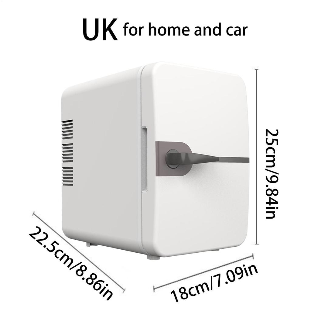 Мини-холодильник для автомобиля 6 л 12 В постоянного тока 100~240 В переменного тока Электрический Портативный Косметический Охладитель Нагреватель Морозильник US/UK/EU Автомобильный Мини-холодильник Бокс для льда
