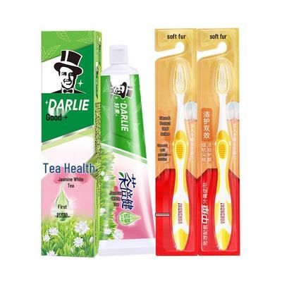Зубная паста Tea Protect Жасминовый Белый Чай 140 г с 2 Зубными Щетками