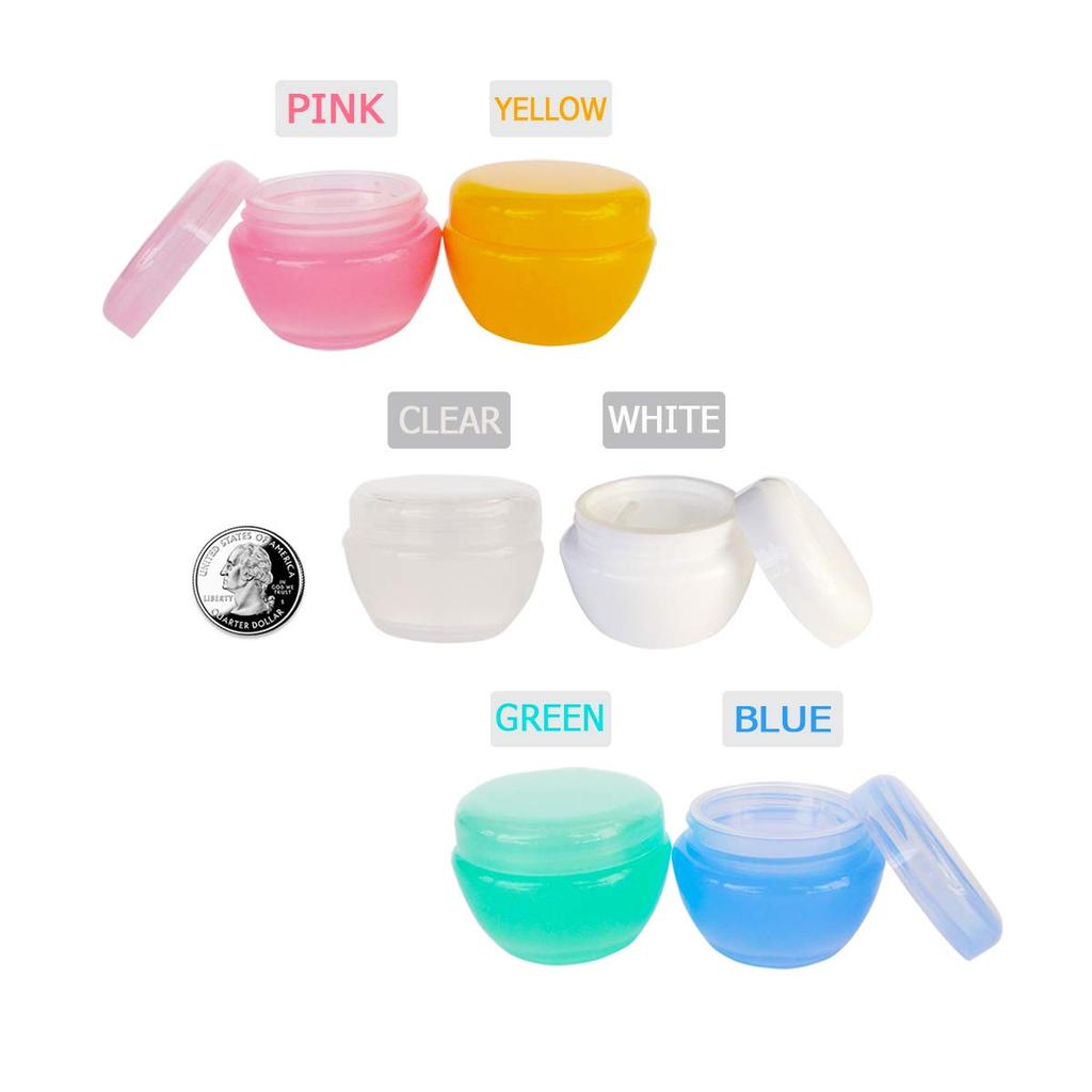 Wopanxye Cream Cream Cosmetic Refill Lip Small Cream Handmade Cosmetic Set of Transparent Storage Small Multicolor Container, Jar, Container,