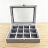 Earring Box Dust-proof Divided Grids Furry Surface Ring Bracelet Display Organizer for Home