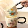 Retro Mug Design Sense Big Ears Ins Style Ceramic Cup Couple Coffee Cup Office Water Cup Home Use