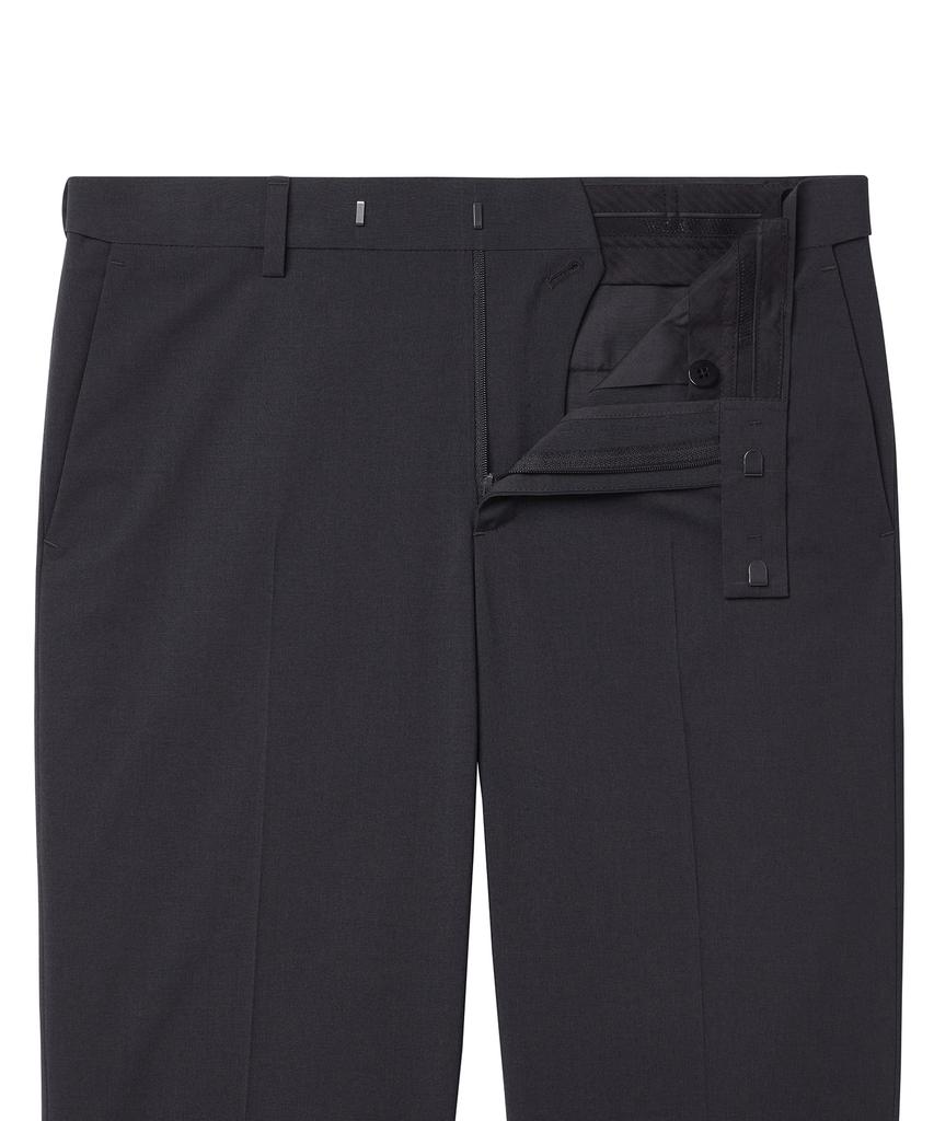 MUSINSA STANDARD [Cooltandard] Relaxed Tapered Hidden Banding Crop Slacks [Gray]