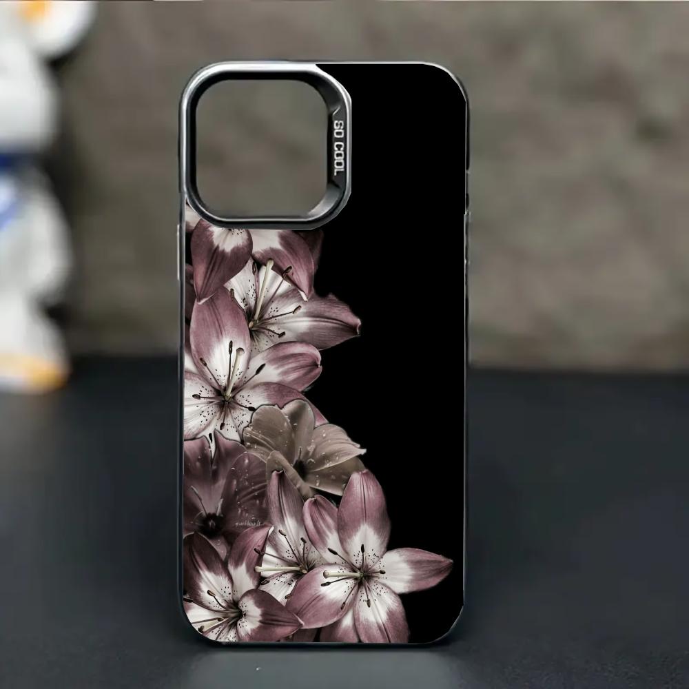 Ретро-чехол для телефона с цветочным узором, подходит для IPhone 17 16 15 E 14 13 12 11 Pro Max 15 Plus 17 Air, ударопрочный, мягкий, жесткий
