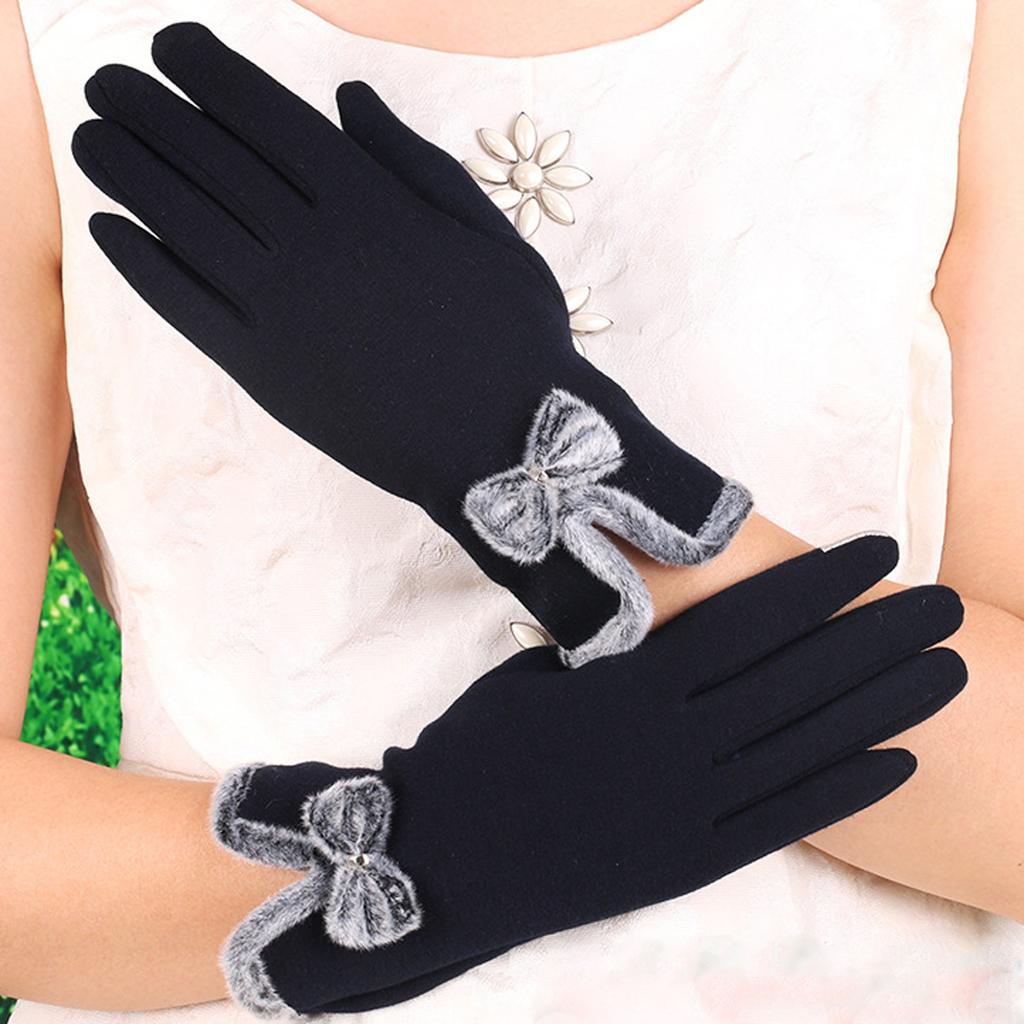 Женские модные зимние теплые перчатки на все пальцы, лыжные ветрозащитные перчатки