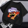 Smilings Critters Детская футболка Одежда Мультяшный принт Мальчик Девочка Футболка Аниме Летняя одежда с коротким рукавом Милый детский топ Декор