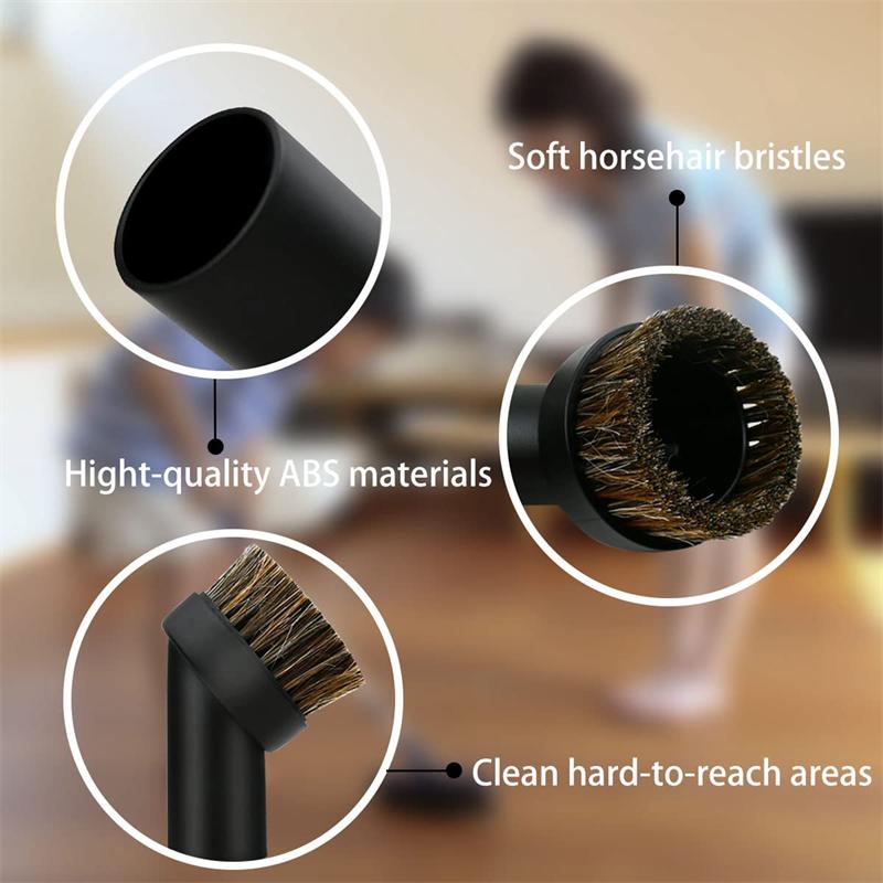 Universal Vacuum Cleaner Accessories Brush Head Inner Diameter Round Brush Head Suction Nozzle Cleaning Sweep Household Tools