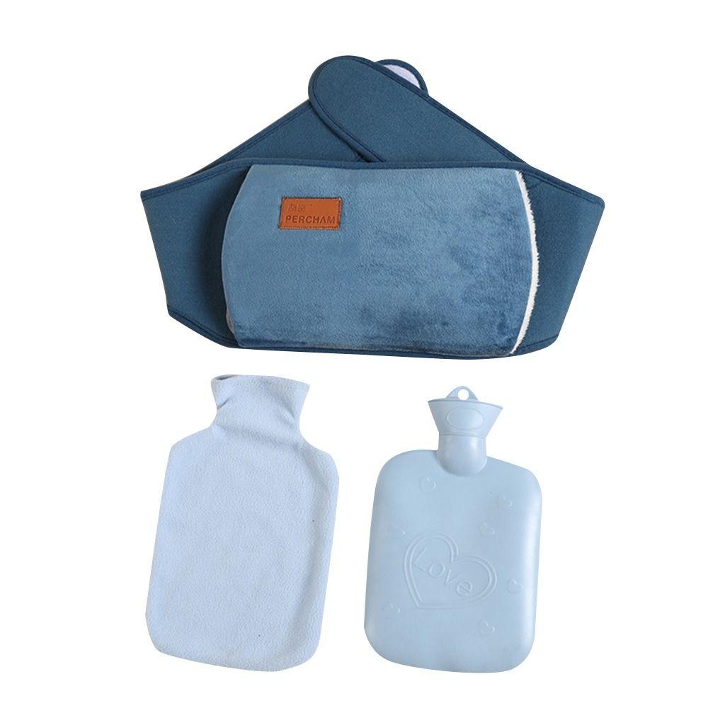 Портативный ПВХ пояс для грелки с горячей водой, носимый, мультяшный, мягкий грелка для рук, плюшевый пояс для прикрытия талии