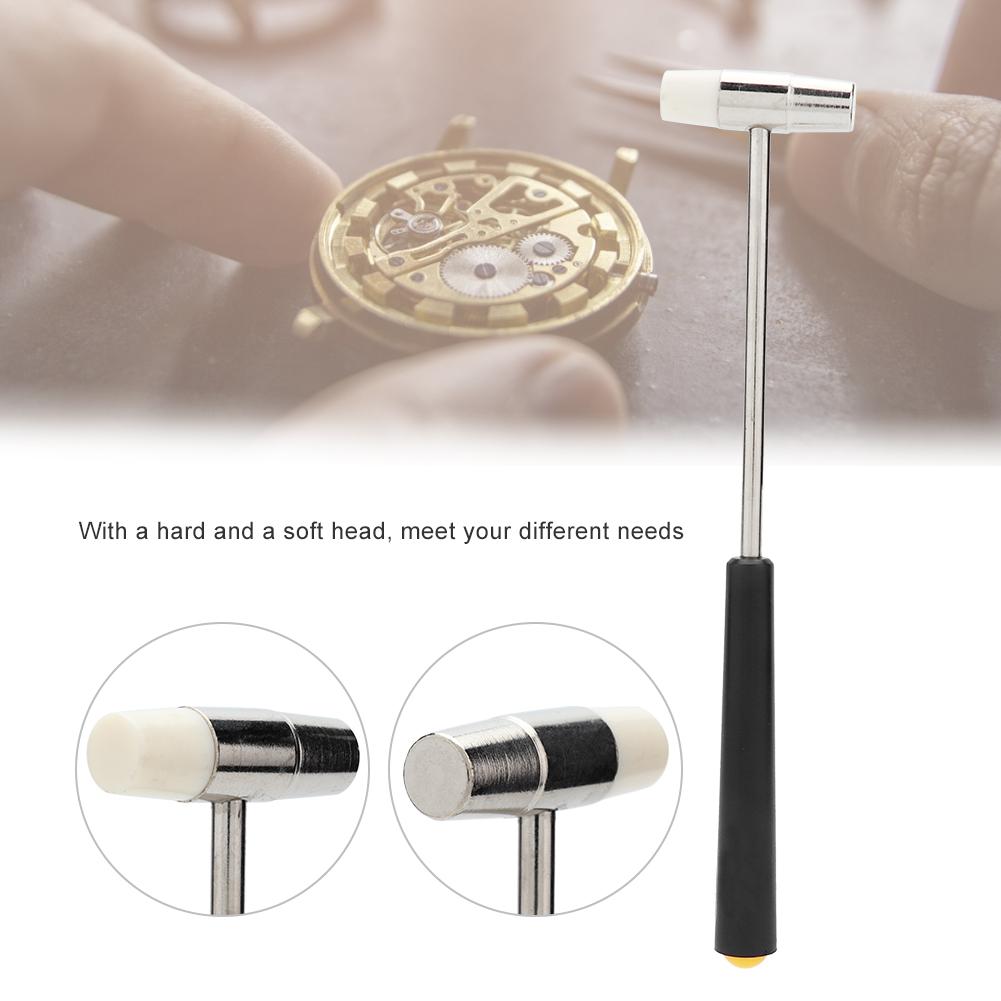 Портативный двухсторонний молоток для ремонта часов, аксессуар для ремонта часов