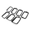Auto Front Grille Cover Insert Mesh Ring Protective for 17-21 Insert Mesh Vent Bezel 7pcs