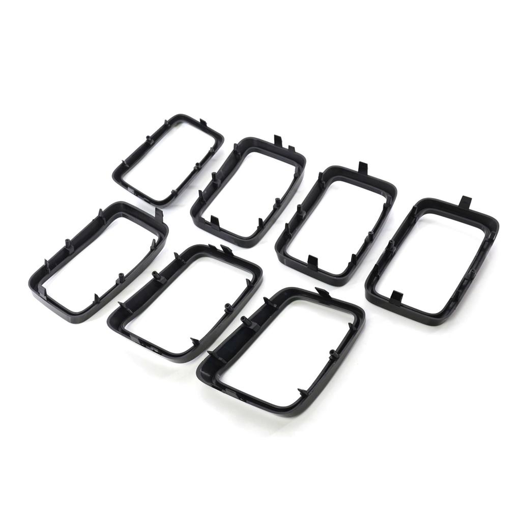 Auto Front Grille Cover Insert Mesh Ring Protective for 17-21 Insert Mesh Vent Bezel 7pcs
