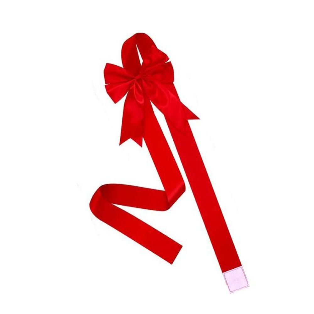 Creative Large Size Christmas Cabinet Door Ribbon Bow Self-adhesive Green/Red Gift Wrapping Bow Window Bow Outdoor