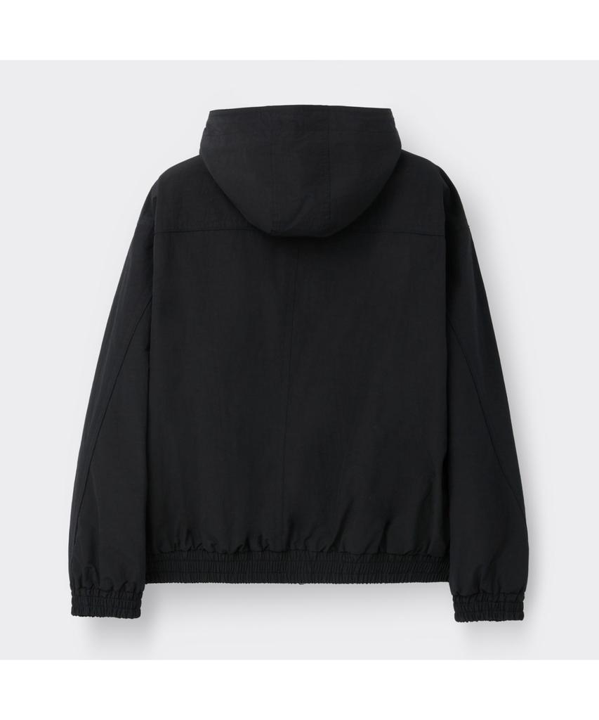 Customellow Black Padded Hood Blouson Cwuas26112Bkx