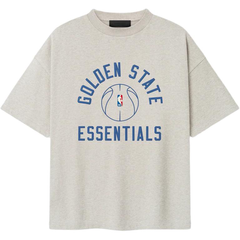 Fear of God Essentials Футболка Warriors x Barkley Hendricks 90-х Хизер Стоун Женские Топы Бежевый 125BH262209F