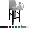 Jacquard Spandex Elastic Chair Cover Solid Seat Covers for Bar Stool Chairs Slipcover Home Hotel Banquet Dining Chair Decoration