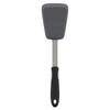 Okuso Turner, High-Heat Resistant, Thin Stainless Steel with Silicone Coating, Moderately Flexible, Silicone Turner, Black, Sesame, Dishwasher Saf