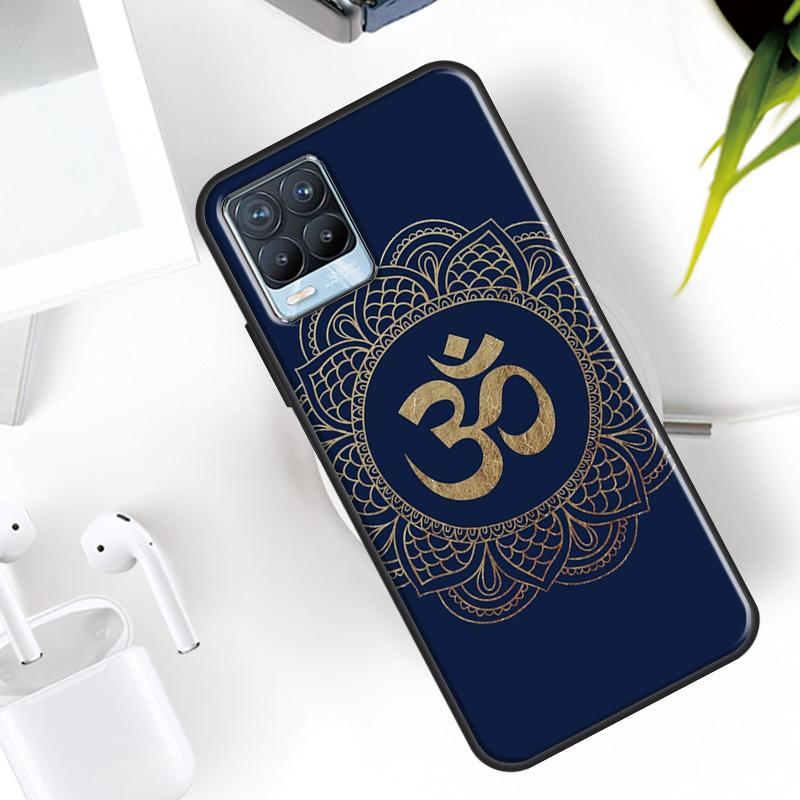 Aum Om Namaste Symbol Zen Yoga Case For Realme 15 11 Pro Plus 12 13 14 C71 C75 C55 C51 C53 C25 C63 C61 C65 C67 GT6 GT7 Pro