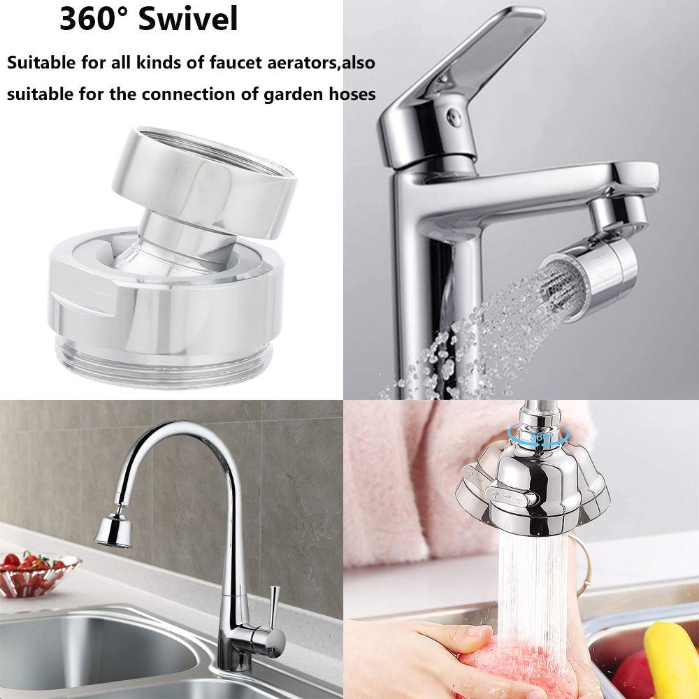 Faucet Fittings 360 Degree Adjustable Swivel Aerator Adapter Tap Aerator Connector Faucet Adapter