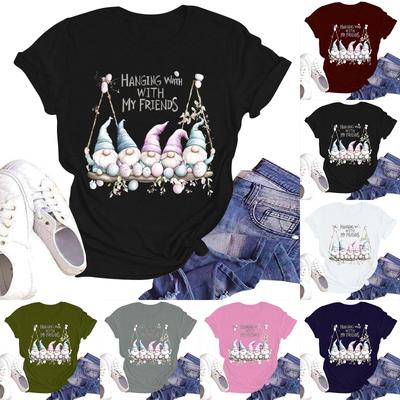 Женская повседневная модная уличная футболка с коротким рукавом и принтом в виде Пасхи