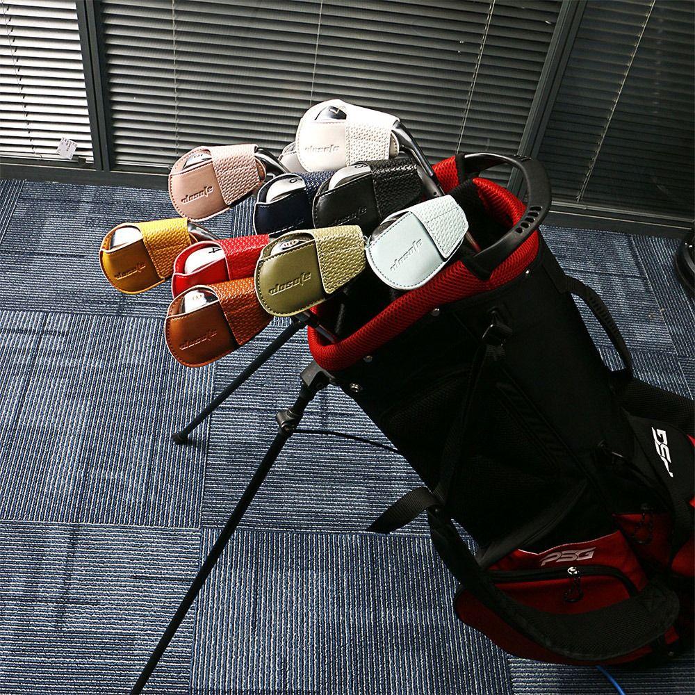 Аксессуары из искусственной кожи, железный чехол для головы для гольфа, защитный чехол для удочки для гольфа, чехлы для головы для гольф-клуба