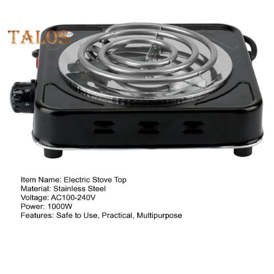 1000 Вт Настольная одноконтурная электрическая конфорка Защита от перегрева Легко моется Портативная электрическая одноконфорочная