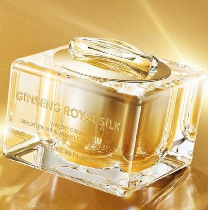 Nature Republic Крем для лица Ginseng Royal Silk Watery Cream 60г / Премиальный антивозрастной увлажняющий крем