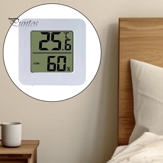 Крытый беспроводной термометр-гигрометр Высокоточный компактный размер Портативный легко читаемый монитор температуры с питанием от батареи