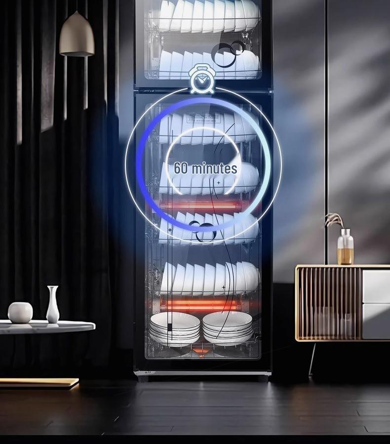 Good Wife Stainless Steel Double Door Commercial Disinfection Cabinet for Restaurants and Hotels