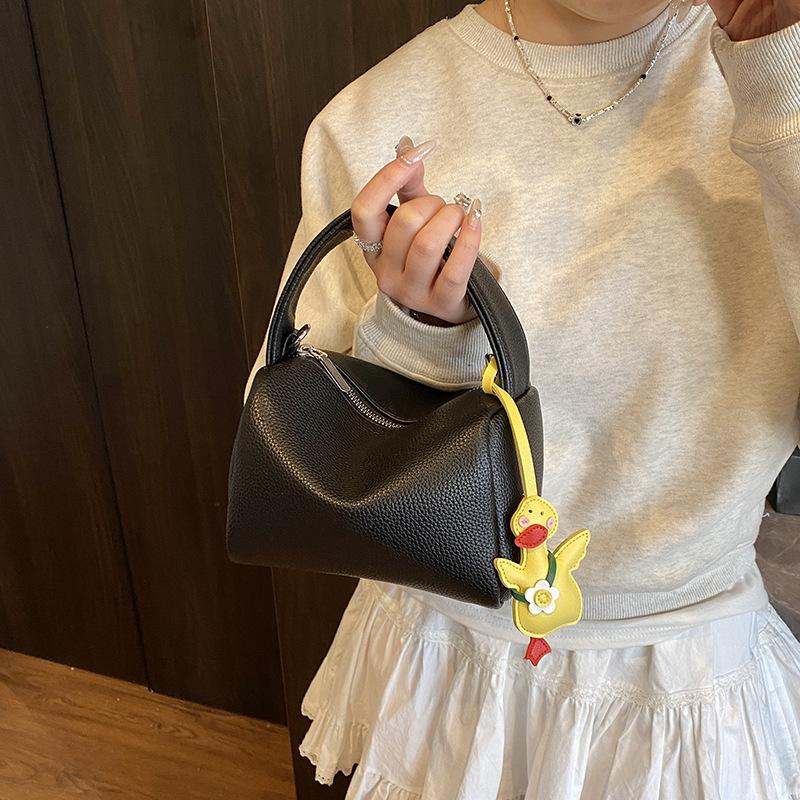 Простая сумка с узором личи, женская трендовая однотонная универсальная сумка-мессенджер через плечо