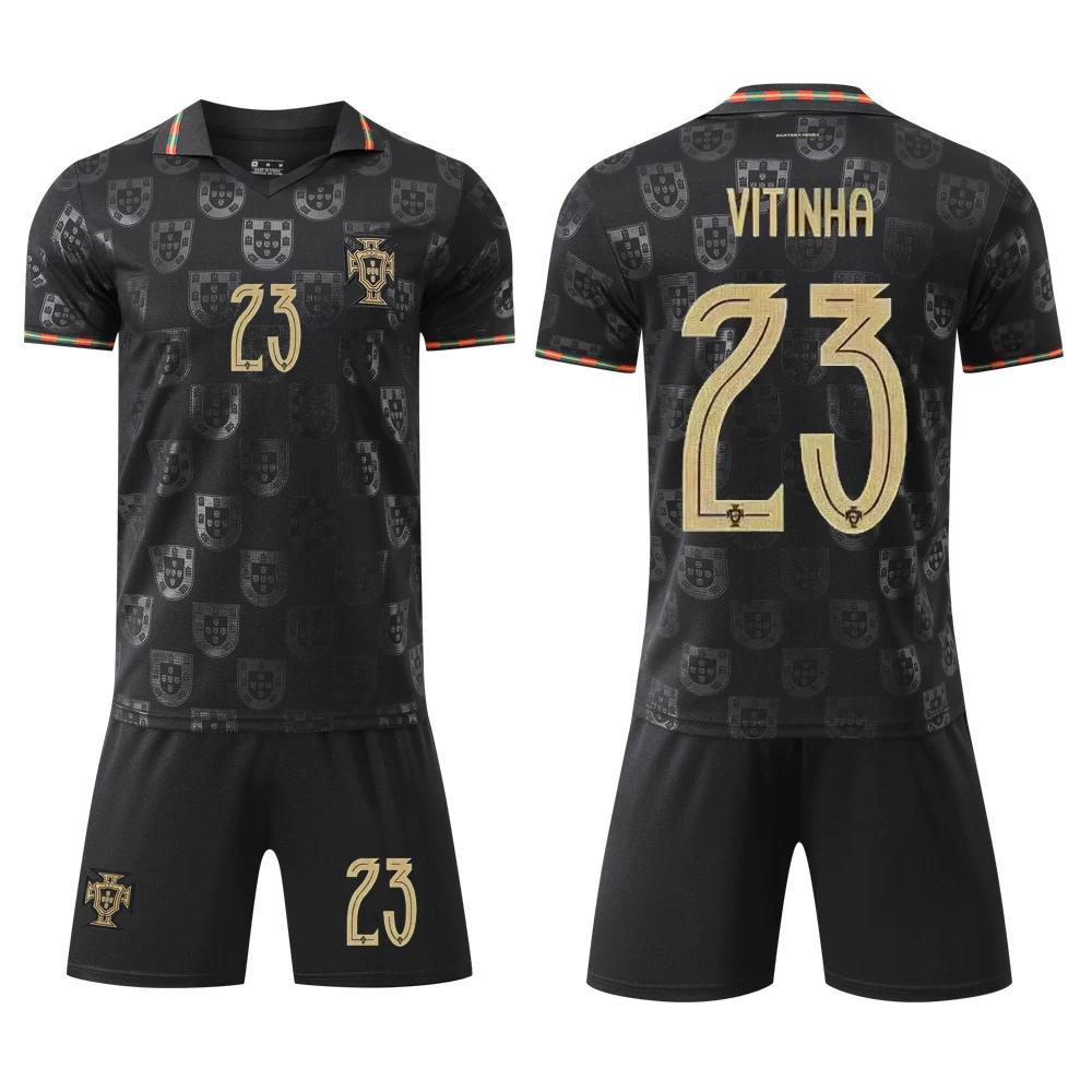 2026 Portugal Football Jerseys Black #23
