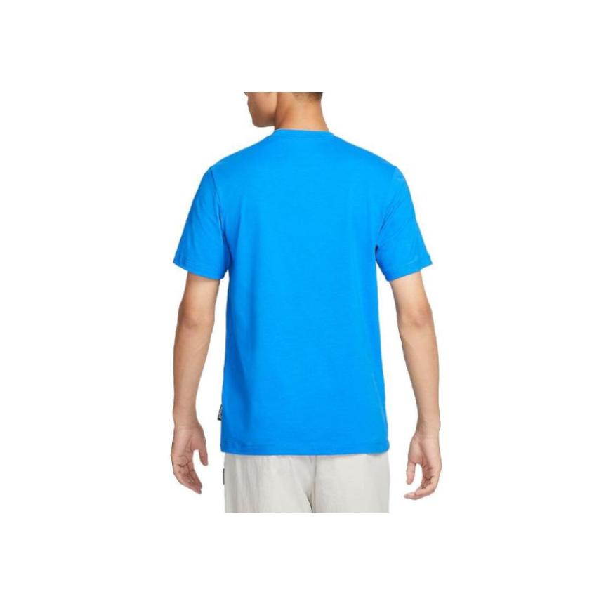 Nike Sportswear Logo Print Casual Short Sleeve T-Shirt Men Tops Light-Blue FD1245-406